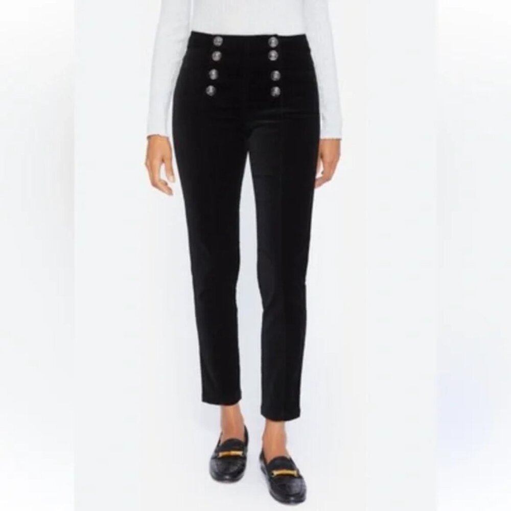 J.Mclaughlin Hastings Velvet Pants Black size 4